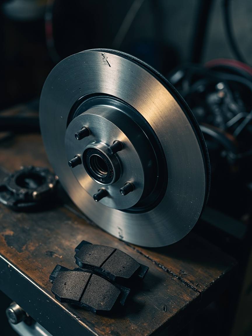 Disque et plaquettes neufs sur l’établi
